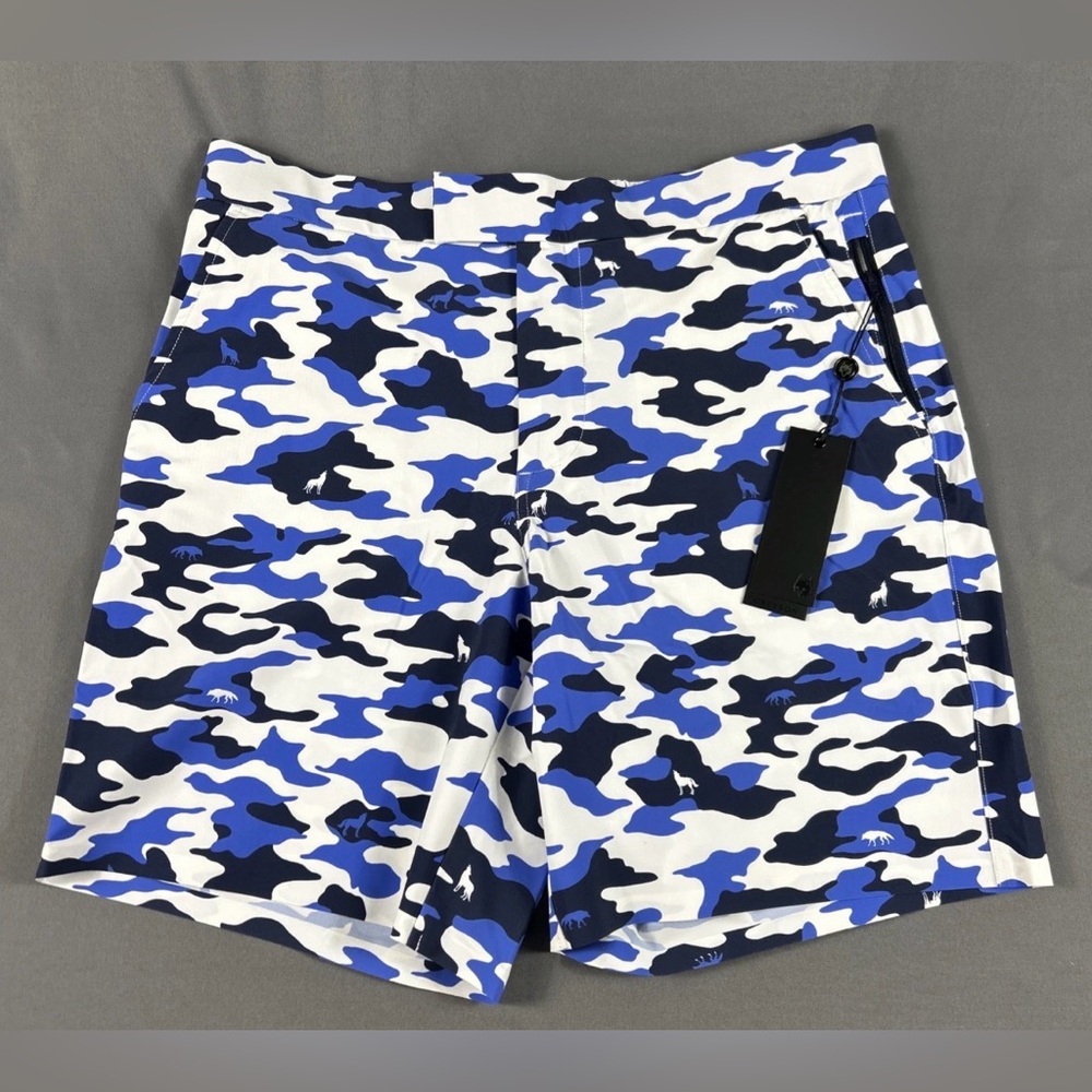 Greyson Swim Shorts Superior Camo Scape Print 34 x 8 Multicolor